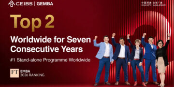 CEIBS Global EMBA ranks second worldwide for seventh consecutive year in 2026 FT ranking